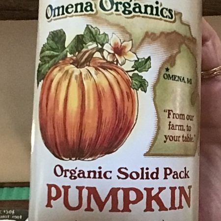 Omena Organics, Organic Solid Packed Pumpkin