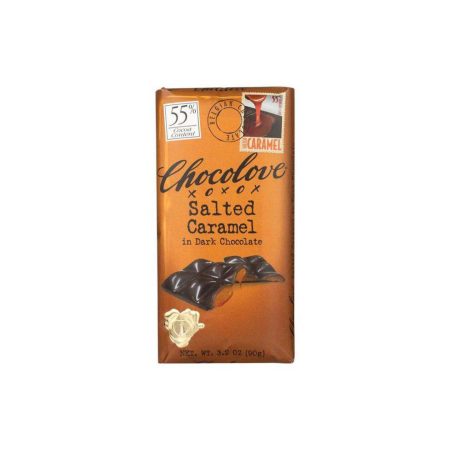 Chocolove Xoxox, Bar FLD, Dark Chocolate, S.CRml 55%, Pack of 10, Size - 3.2 oz, Quantity
