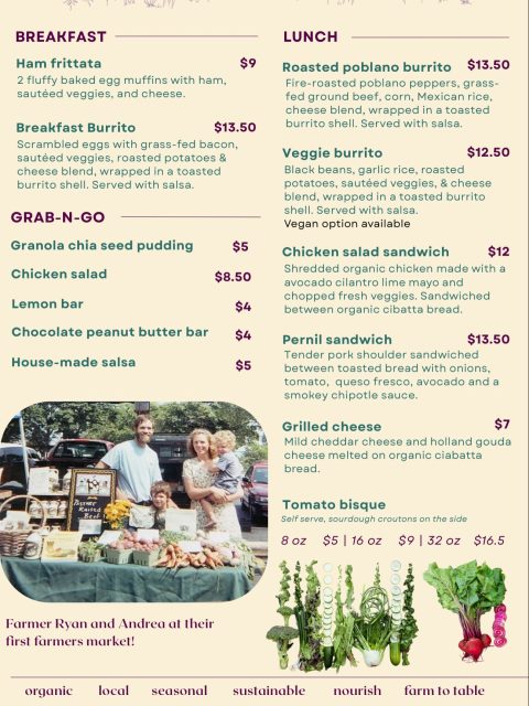 Want to visit a “Farm-to-Table” cafe at an actual farm?! We can help with that. 😊🙌🏼😍. Relax on our porch while gazing over lush fields of cover crops & grazing cattle.  Enjoy an iced latte, breakfast or lunch.  Grab organic groceries (or beautiful local pottery) on your way out!  Providence organic farm is located on the north end of Torch Lake. On M-88, 1 mile east of US 31 at Eastport, MI.  #torchlake #charlevoixmi #elkrapids #traversecity #bellairemichigan