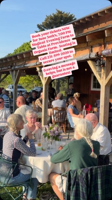 Summer Magic happens here!  We’re super excited to work w/ Chef Loghan for June 30th’s, 7:00 PM “Evening Farm-to-Table Experience”. Chef Loghan from @plantedcuisine is known for his mouth-watering dishes & stunning presentation. Loghan has a passion for local, regenerative agriculture, and highlights organic food in his beautiful dinners. Menu is in this reel. We are very much looking forward to this one!  We may  accommodate GF, vegetarians upon request. Seats are limited, so make sure to snag your tickets ASAP. Call 231-599-2020 to pre-pay. Our Farm can take your call when we’re open, 8-6, Monday -Saturday. (Leaving a message helps, but is not a guarantee that you have a seat.  These tickets sell fast.) Providence Farm is located on the north end of torch Lake, on M-88, 1 mile east US 31 at Eastport, Michigan.  #bellairemichigan #elkrapidsmichigan #charlevoixmichigan #torchlake #traversecitymichigan