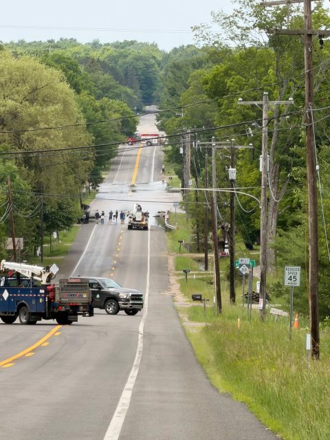 Announcement:  YES, we are OPEN.  Hello Farm Friends!  Even though M-88 is compromised on both sides of our farm.  HERE are some alternative routes: 

IF you normally come to Providence from anywhere south, west, or north of us on US 31 (one mile west of our farm) 

Take Essex Road. (Essex is located off of US 31, 3 miles north of M-88. Turn east on Essex, then turn south on Farrell Road.  Pop out at M-88 and you'll see our farm. 

If you are located east or southeast of our farm:

Get to Central Lake or Bellaire.  Head to our farm on M-88.  Take it to Beedle road, turn left the tease into the NE. Torch Lake Drive.  Turn right. It takes you to M – 88.  Turn right and our farm is right up the hill. Alternatively, From those two towns, use the "maps" ap to get to East Torch Lake Drive, then head north. East Torch Lake Drive "T"s into M-88. Turn right at M-88. 😃. 

The excellent coffee, just-picked organic produce, breakfast and lunch options are incredible!  It's beautiful here after a storm. - ❤️Andrea & Ryan.