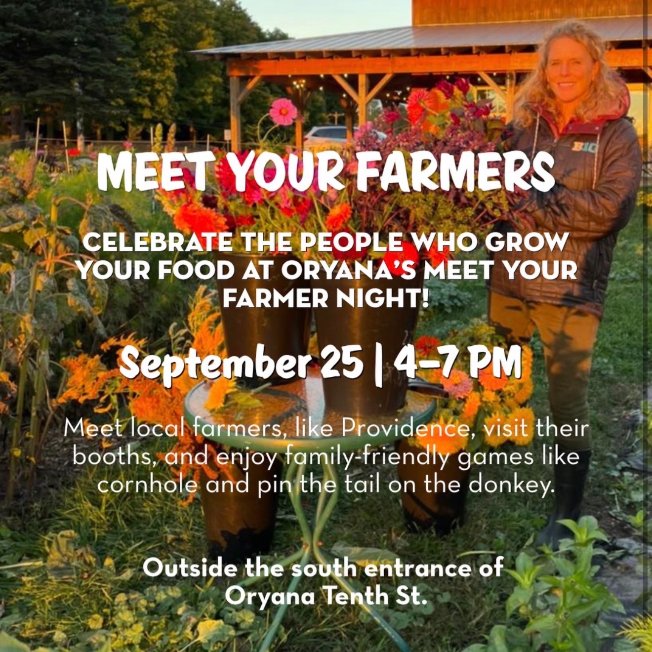 Ryan and I will be joining our farmer friends on Friday at Oryana 10th street 4-7, for a community-wide farmer meet and greet. 

Come with questions about our CSA, growing practices and more...

It's fun to get to know our customers, so we hope a lot of you try to make it out! - Providence Farmers Ryan & Andrea #knowyourfarmersknowyourfood #supportlocalfood #providenceorganicfarmers #traversecitymichigan #csafarm